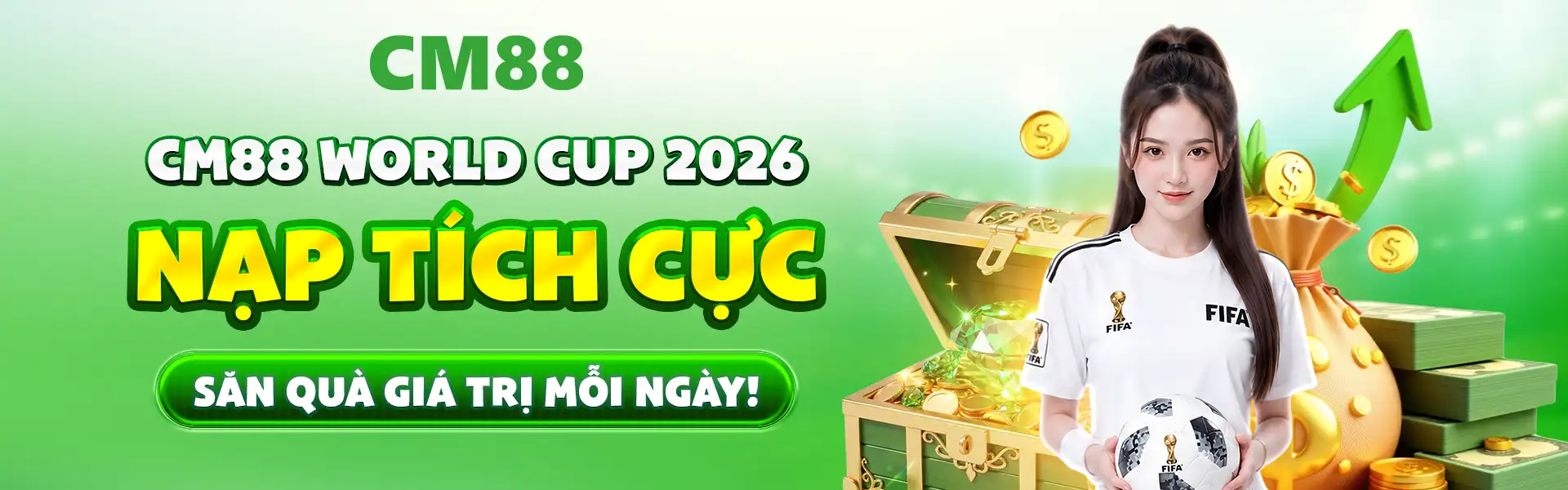 Banner giới thiệu các chuyên mục thể thao, esports và giải trí của CM88
